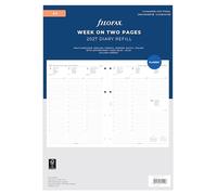 Filofax Agenda 2027 27-68714 A4 semainier sur 2 pages 5 langues