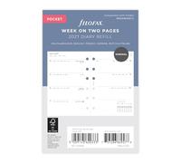 Filofax Agenda 2027 de poche 27-68290 - Semaine sur deux pages