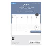 Filofax Agenda semainier 2026 format A5 avec rendez-vous vertical 5 langues 26-68593