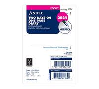 Filofax Agenda de poche 2024 2 jours par page