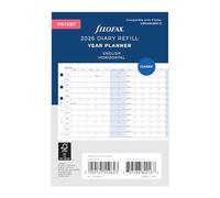 Filofax Agenda horaire 2026 de poche en anglais
