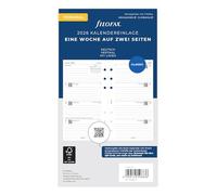 Filofax Agenda personnel 2026 - 1 semaine sur 2 pages verticales (allemand)