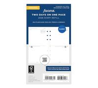 Filofax Agenda personnel 2026 26-68423 2 jours par page 3 langues