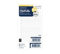 Filofax Agenda personnel journalier en anglais - 2024, blanc