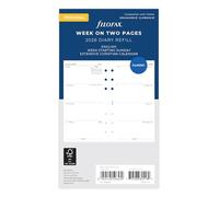 Filofax Agenda personnel semainier sur deux pages en anglais dimanche début 2026 26-68419