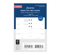 Filofax Agenda semainier de poche sur deux pages du 25 août au 26 juillet 26-68252