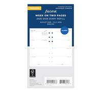 Filofax Agenda semainier personnel sur deux pages du 25 août au 26 juillet 26-68452