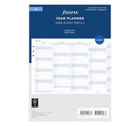 Filofax Agenda vertical 2026 format A5 en anglais