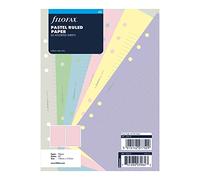 Filofax Recharge pour agenda B132610 format A5 papier ligné couleurs pastel