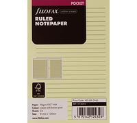 Filofax Bloc-notes de poche Feuilles lignées Crème (Import Royaume Uni)