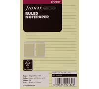 Filofax Bloc-Notes De Poche Feuilles Lignées Crème (Import Royaume Uni)[Z647]
