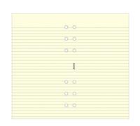 Filofax Bloc-notes petit format Feuilles lignées Crème (Import Royaume-Uni)