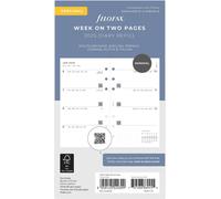 FILOFAX Calendrier 2025 Personnel 1 semaine - 2 pages Minimal blanc multilingue 25-68490