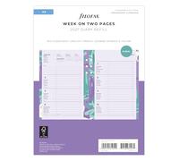 Filofax calendrier A5 Illustrated Diary Floral 1 semaine sur 2 Pages multilingual 2027