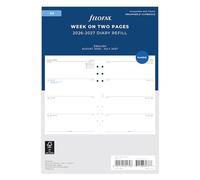 Filofax calendrier A5 WEEK ON TWO PAGES ENGLISH MID YEAR AUG 26 -JUL 27