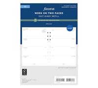 Filofax calendrier Classic A5 Refill 2027 Week to view English - Recycled Paper