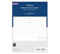 Filofax calendrier Deskfax 1 semaine sur 2 Pages anglais 2027