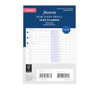 Filofax calendrier Pocket ENG HORIZONTAL PLANNER 2028