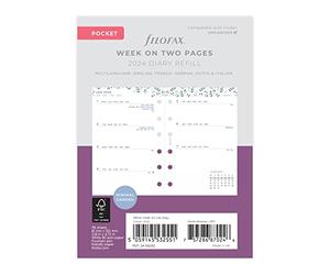 FILOFAX Calendrier Semaine sur deux pages Garden - Pocket 2024