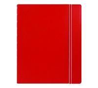 Filofax Carnet rechargeable classique, 27,4 x 21,6 cm, rouge - Couverture élégante aspect cuir avec pages mobiles - Fermeture élastique, index, poche et marque-page (B115102U), format lettre