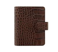 Carpentras Sign Agenda Organiseur "Classic Croc" Format Pocket Brun