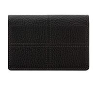 Filofax Classic Stitch Étui en Cuir pour Cartes de Visite Noir