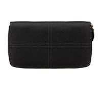 Filofax Classic Stitch Soft Portefeuille en Cuir avec Fermeture Éclair Noir