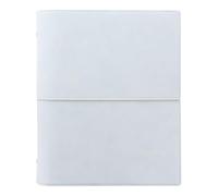 Filofax Domino Organiseur souple, format A5, bleu pâle - lisse, aspect cuir, effet grain, tactile, six anneaux, intercalaire hebdomadaire, multilingue (C022603)
