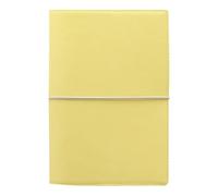 Filofax Domino Organiseur souple, taille personnelle, citron, lisse, aspect cuir, effet grain, tactile, six anneaux, intercalaire hebdomadaire, multilingue (C022608)