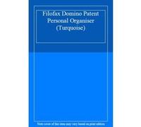 Filofax Domino Patent Personal Organiser (Turquoise) - [Livre en VO] Unknown (Auteur)