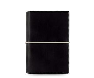 Filofax Domino Personal Organiser Elastic Closure for Refills 95x171mm Personal Black Ref 27802
