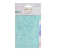 Filofax Intercalaires Expressions - 6 diviseurs en plastique turquoise A5 (148mm x 210mm) pour organiseur de poche