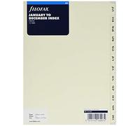 Filofax Intercalaires janvier à décembre Crème A5 (Import Royaume Uni)