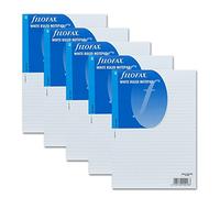 Filofax Lot de 5 blocs-notes lignés Blanc Format A5