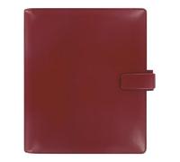 Filofax Metropol C026972 Organiseur format A5 Rouge Aspect cuir 6 anneaux Semainier multilingue