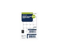Filofax Mini agenda 2024 avec mois sur 2 pages, en anglais, blanc