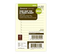 Filofax Mini agenda 2024 journalier crème coton 4 langues