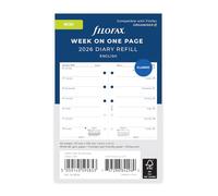 Filofax Mini agenda semainier 2026 en anglais 26-68126