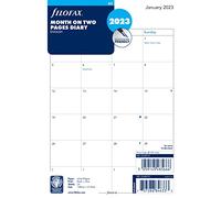 Filofax Mois sur deux pages - anglais - A5-2023