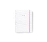 Filofax Moonlight A5 Notebook rechargeable White