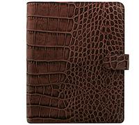 Filofax Organiseur 26017 Croc A5 Classic, couleur marron (châtaigne)