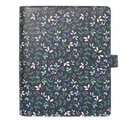 Filofax Organiseur de jardin, format A5, crépuscule - Aspect cuir, accents en feuille d'or, six anneaux, intercalaire hebdomadaire, multilingue (C028739)