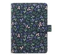 Filofax Organiseur de jardin, taille personnelle, crépuscule - Aspect cuir, accents en feuille d'or, six anneaux, intercalaire hebdomadaire, multilingue (C028713)