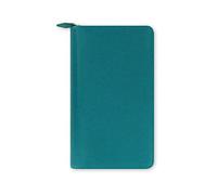 Filofax Organiseur personnel compact zippé Saffiano - Aigue-marine