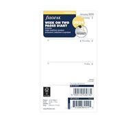 Filofax Personal Week On Two Pages English Sunday Start 2024 Diary, White