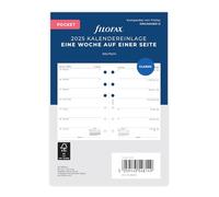 Filofax Poche 1 semaine sur 1 page (allemand) 2025