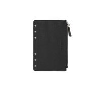 Filofax Pochette zippée en cuir noir