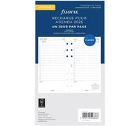 Filofax Recharge Format Personal 1 Jour Par Page Avec Heures Français 2025