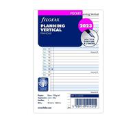 Filofax Recharge Format Pocket 2023 Planning Annuel Vertical Blanc Fr