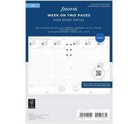 Filofax Recharge Organiseur Semaine Sur Deux Pages - Multilingue - A5 - 2025